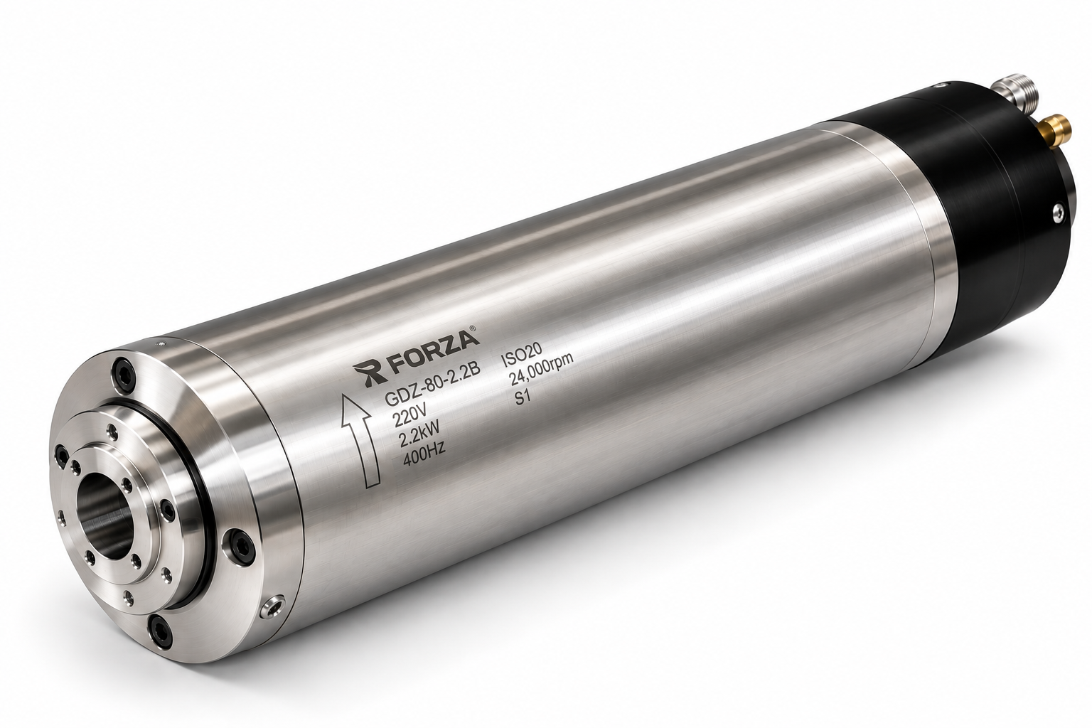 2.2 kW ISO20 ATC Water-Cooled Spindle Motor — FSC-80-2.2B