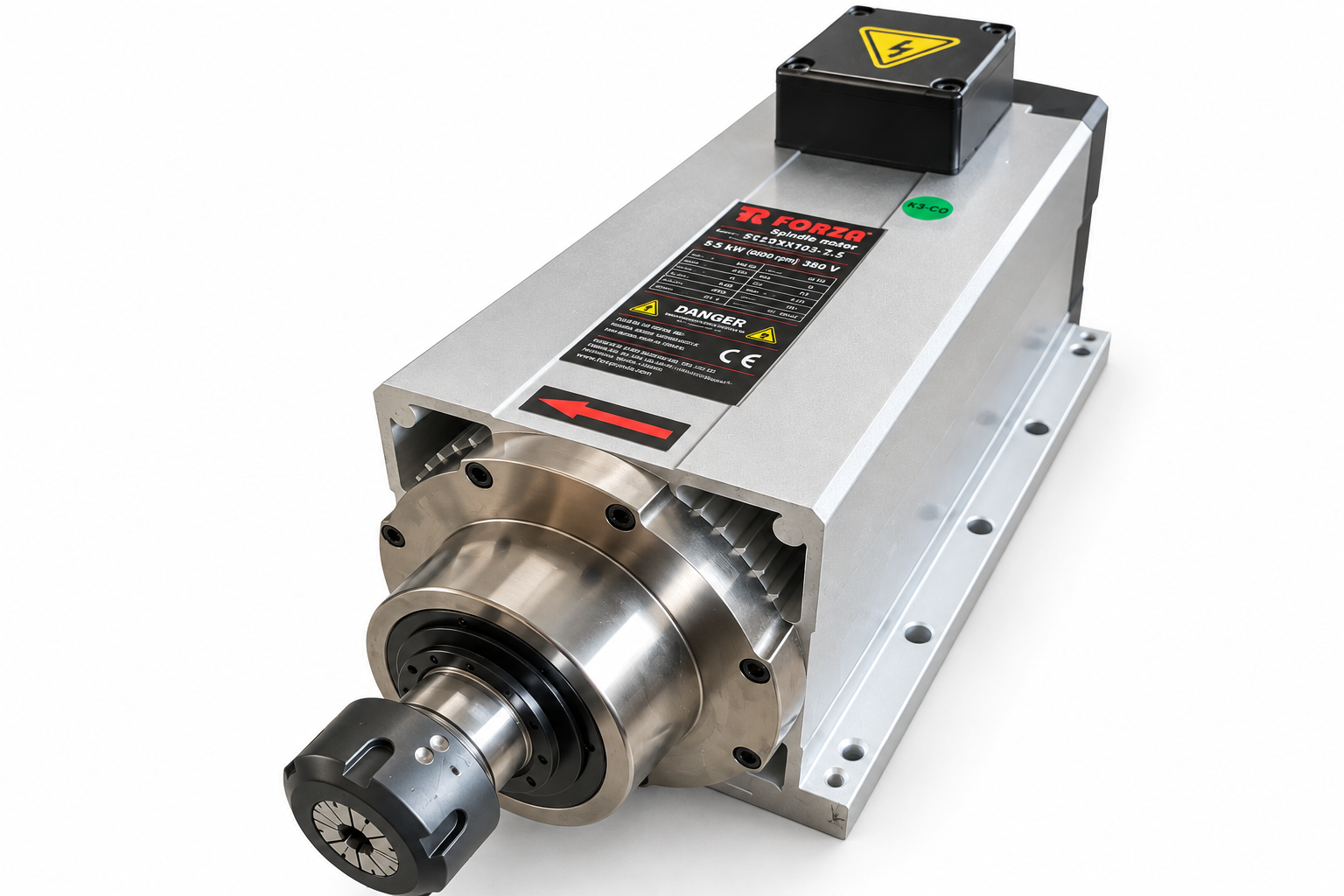 5.5 kW ER32 6,000 RPM Spindle Motor — GDZ60-18Z/7.5